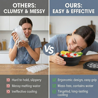 Premium Silicone Face Ice Bowl