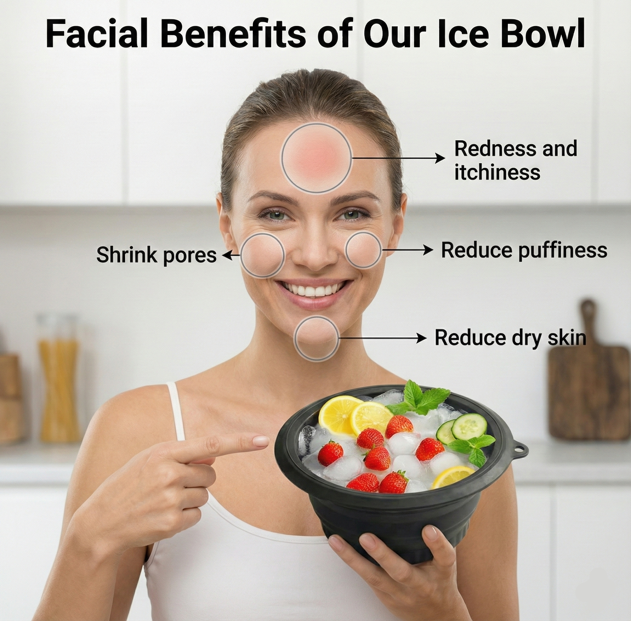 Premium Silicone Face Ice Bowl