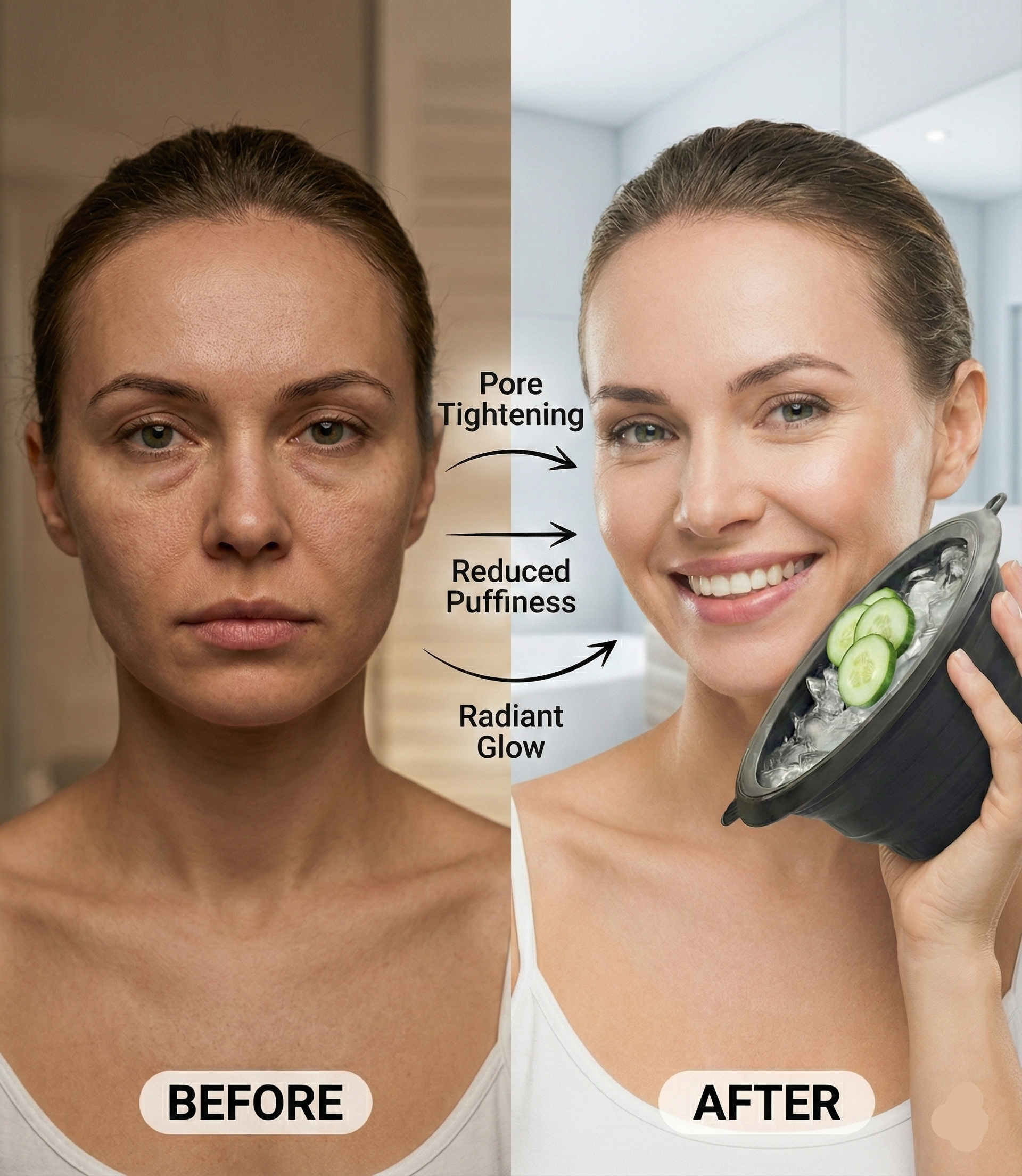 Premium Silicone Face Ice Bowl