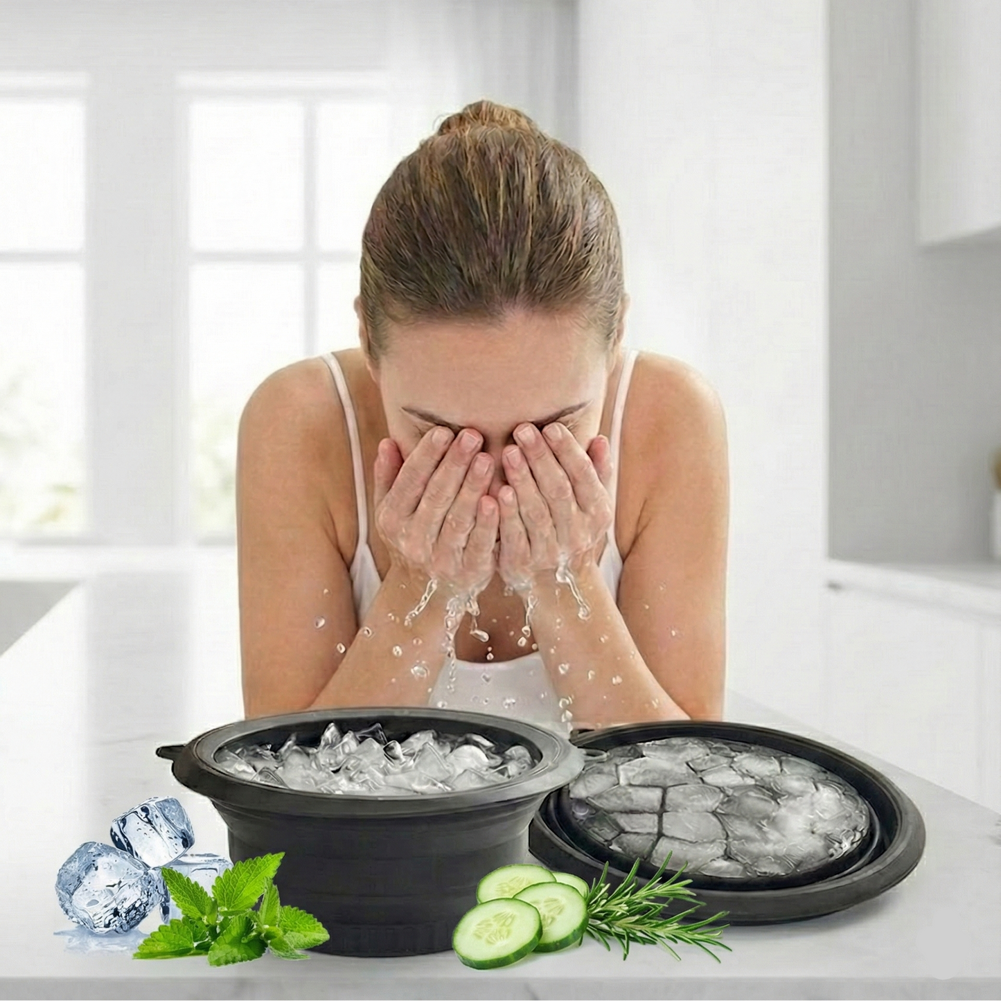 Premium Silicone Face Ice Bowl